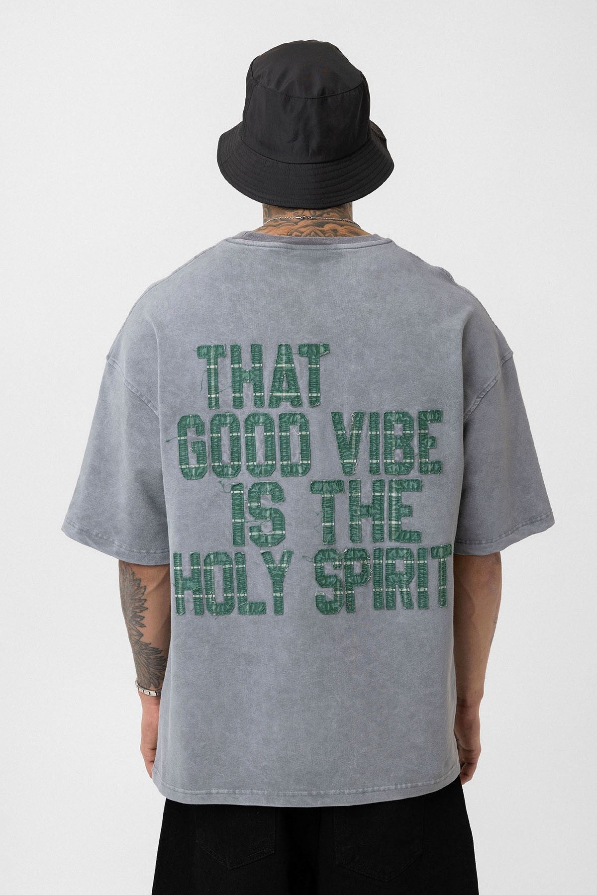 Oversized T-Shirt with Back Print (Machine Washable)