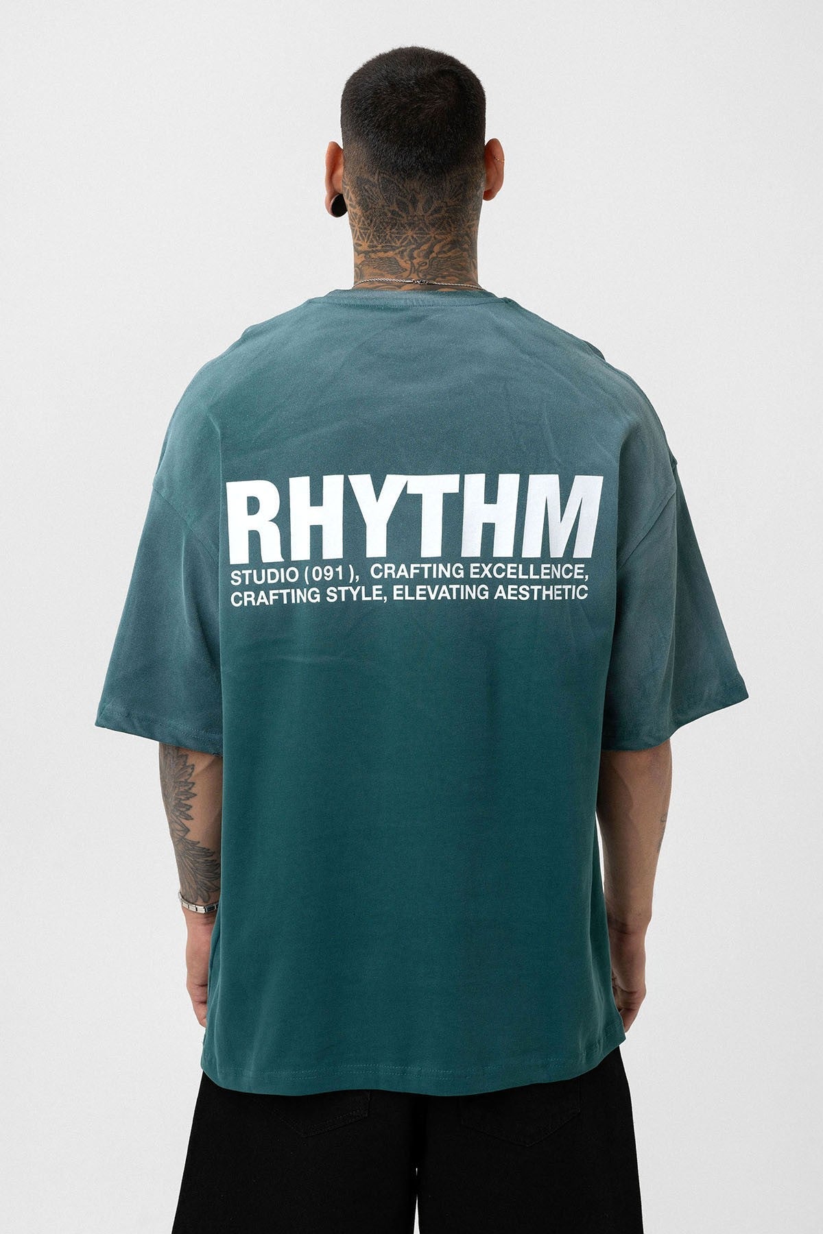 Oversized T-Shirt with Back Print (Machine Washable)
