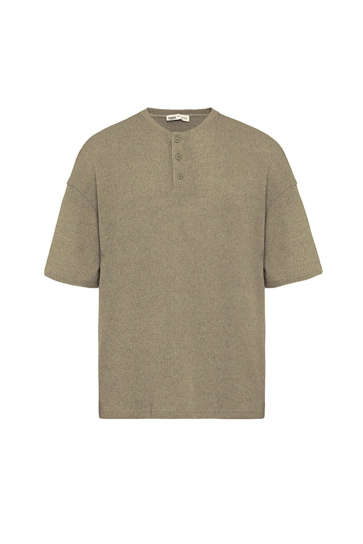 Basic Oversized Button-Down T-Shirt
