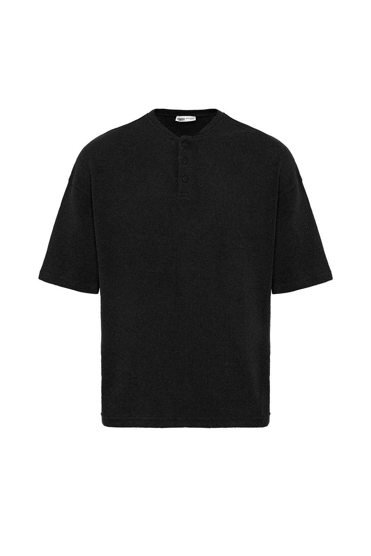 Basic Oversized Button-Down T-Shirt