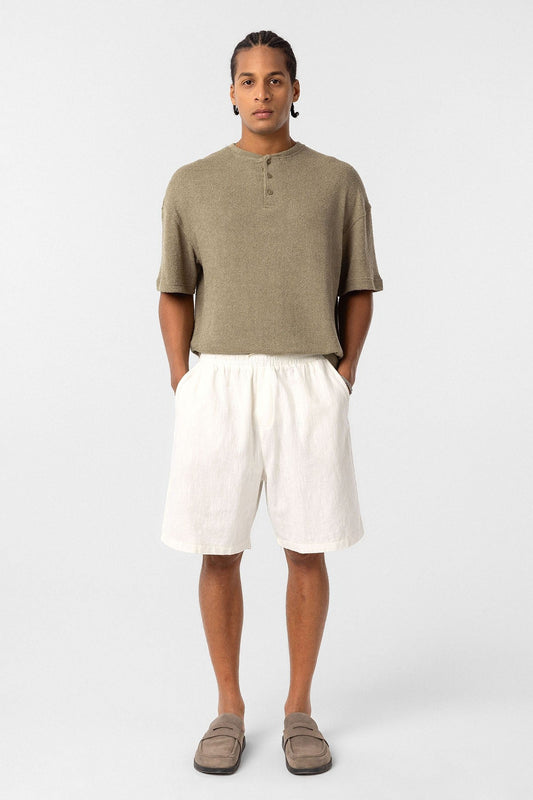 Basic Oversized Button-Down T-Shirt