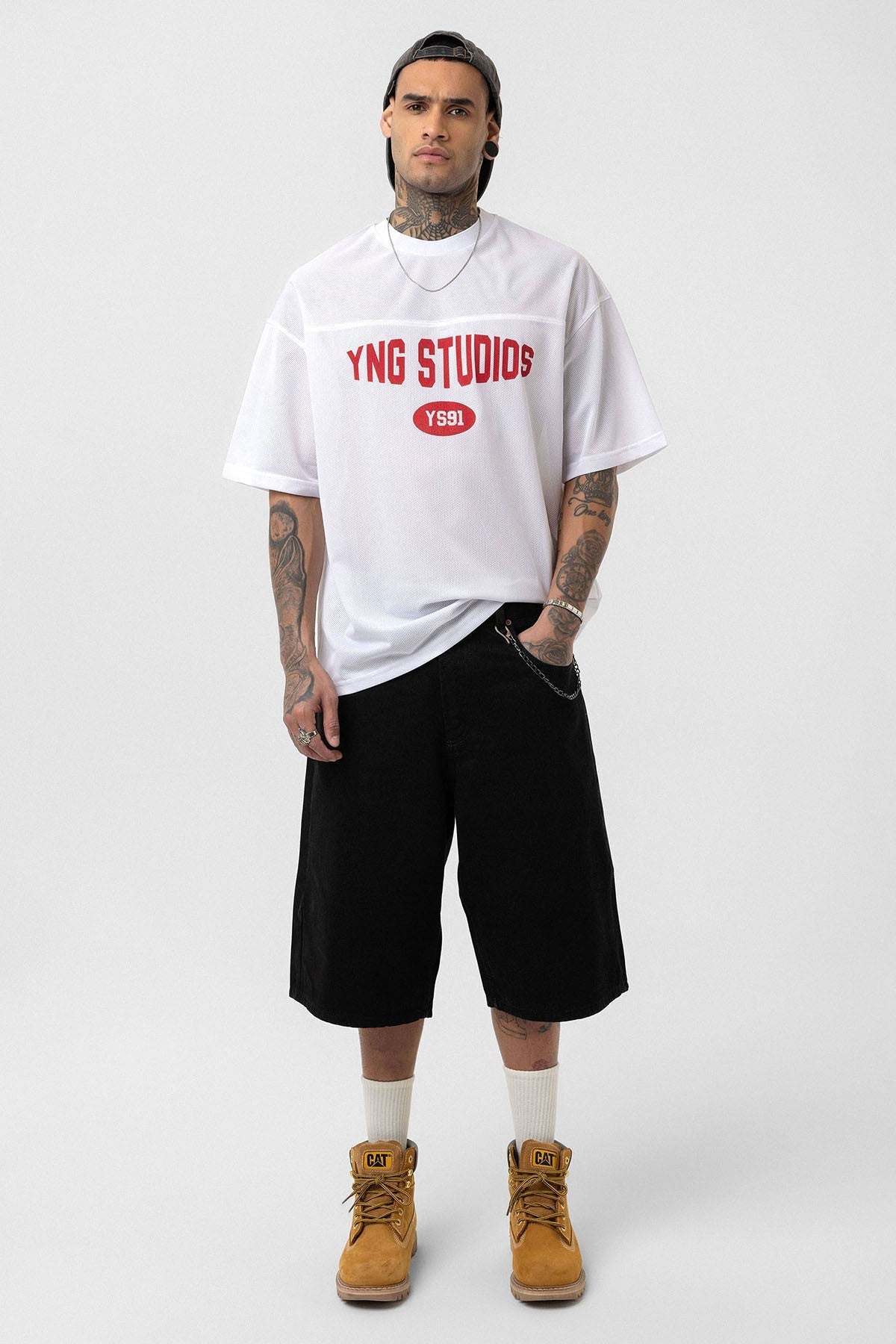Oversized Printed Jersey T-Shirt V70-41