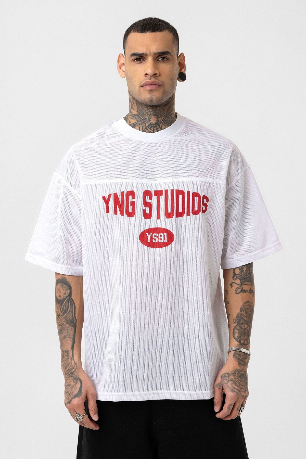 Oversized Printed Jersey T-Shirt V70-41
