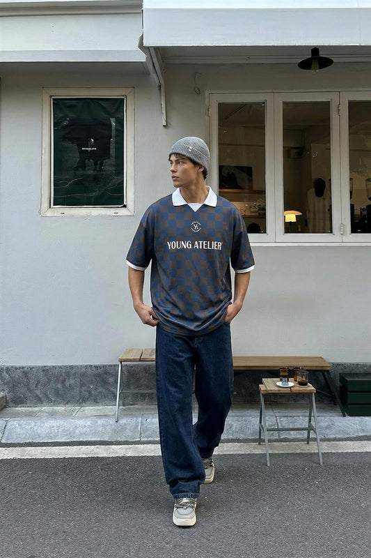 Oversized Polo-Neck T-Shirt