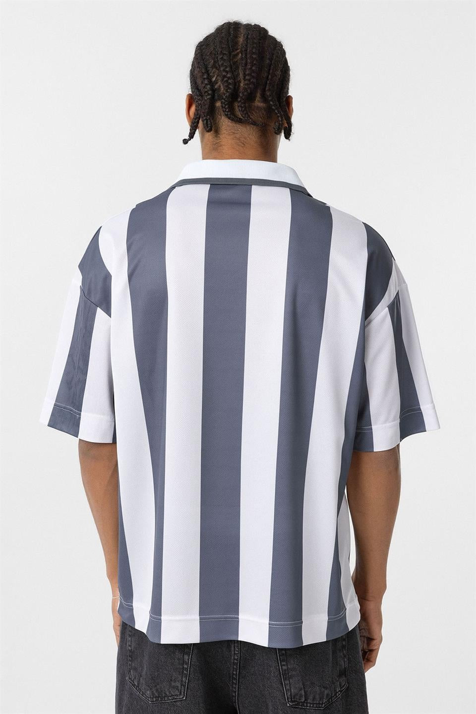 Oversized Polo-Neck T-Shirt