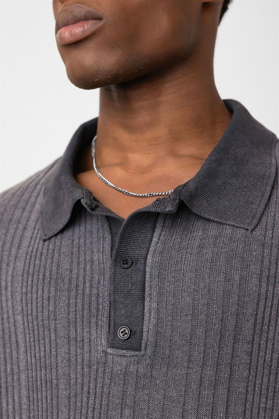 Oversized Polo-Neck Sweater