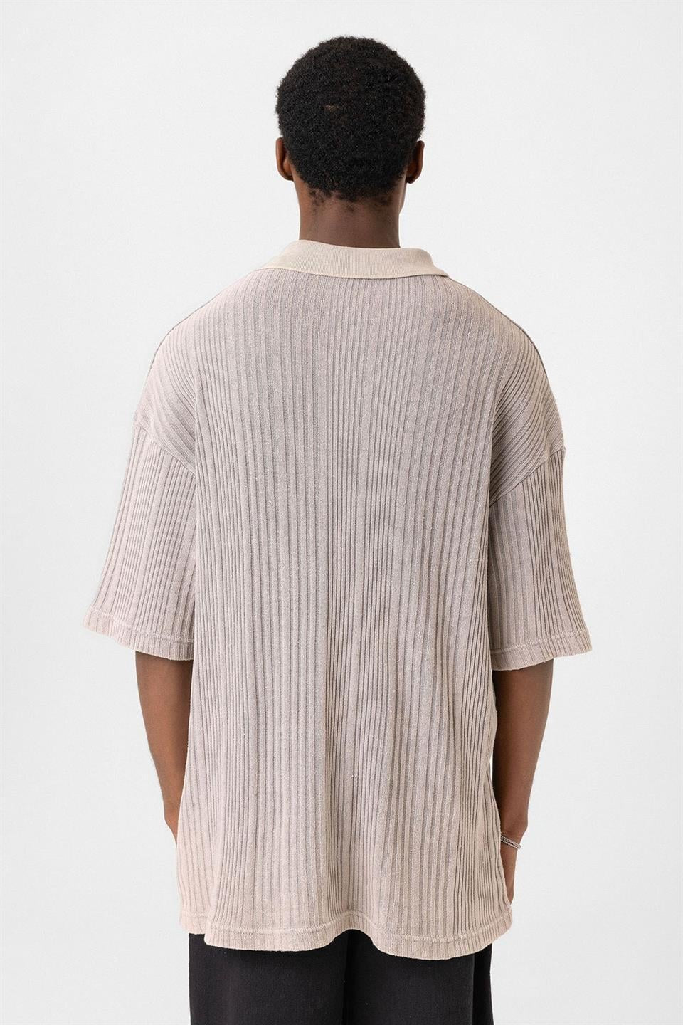 Oversized Polo-Neck Sweater