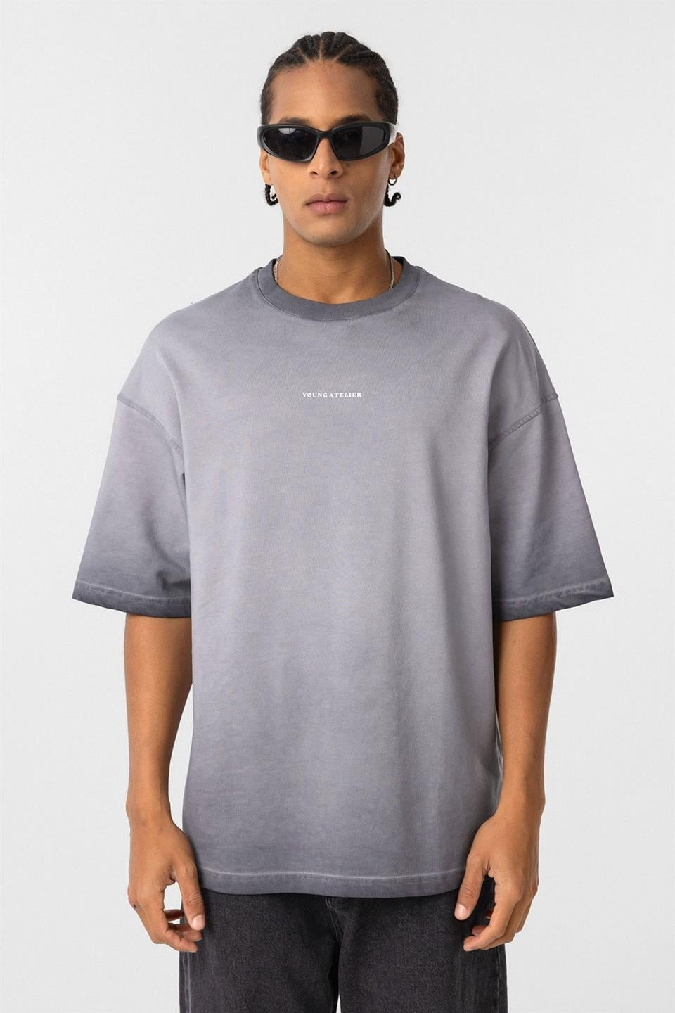Oversized T-Shirt (Machine Washable), Gray