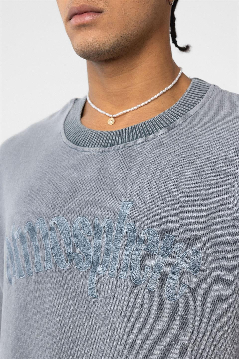 Oversized Printed Knit T-Shirt (Machine Washable)
