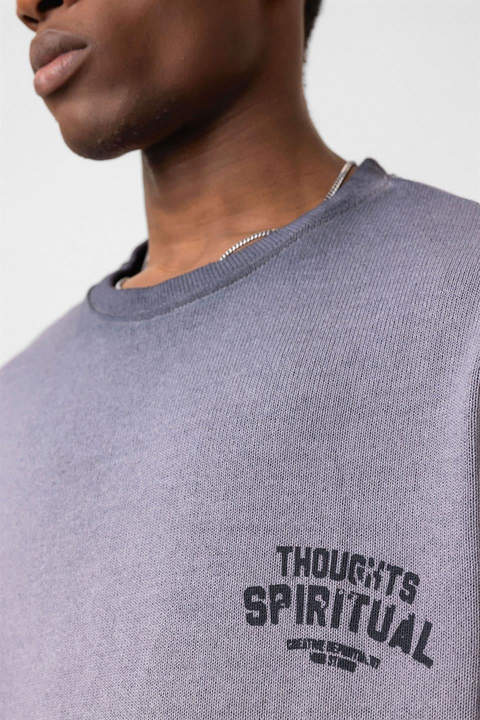 Oversized Washed Printed Knit T-Shirt