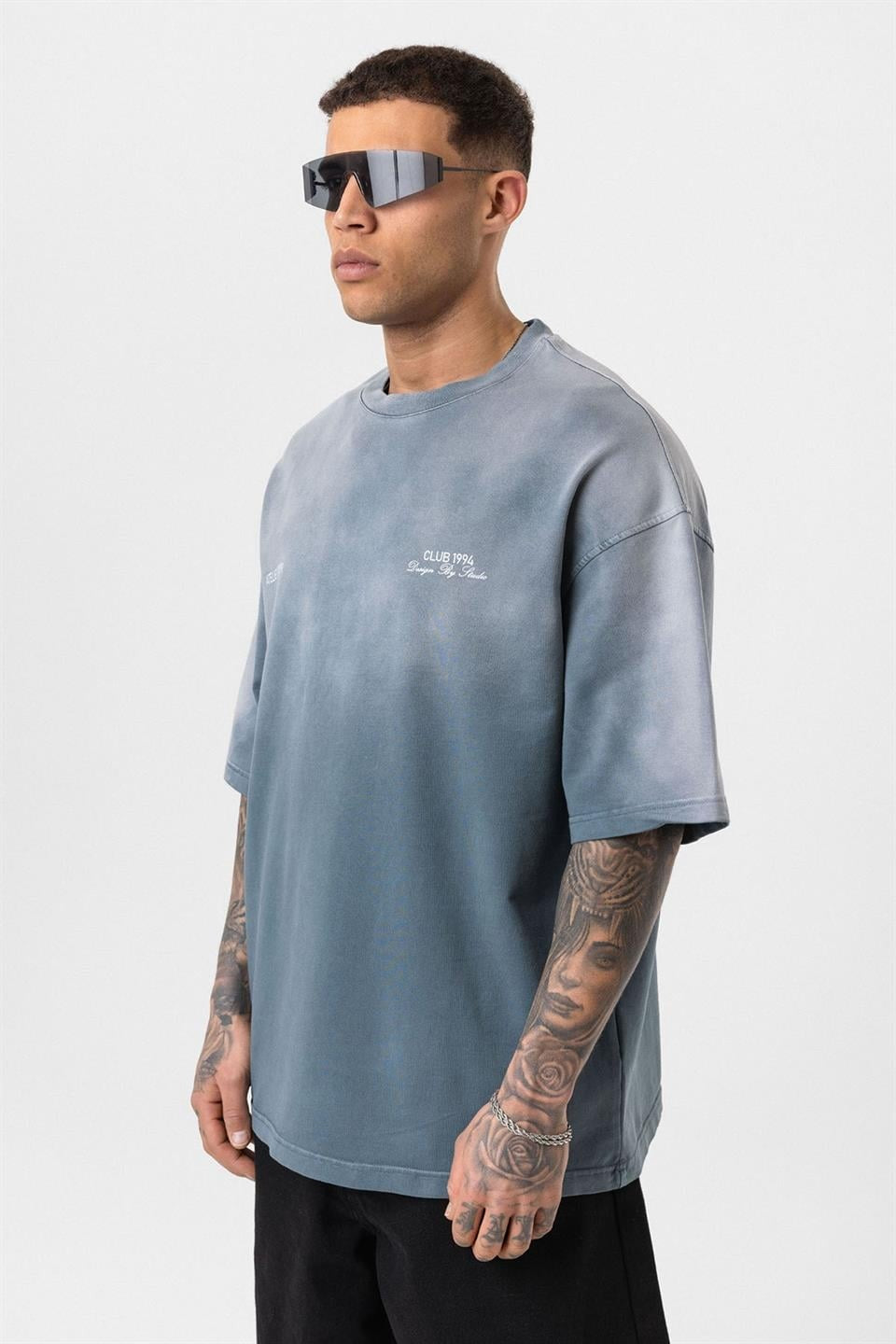 Oversized T-Shirt with Washed Finish V70-59