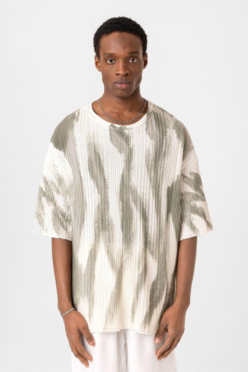 Oversized Knit T-Shirt (Machine Washable)