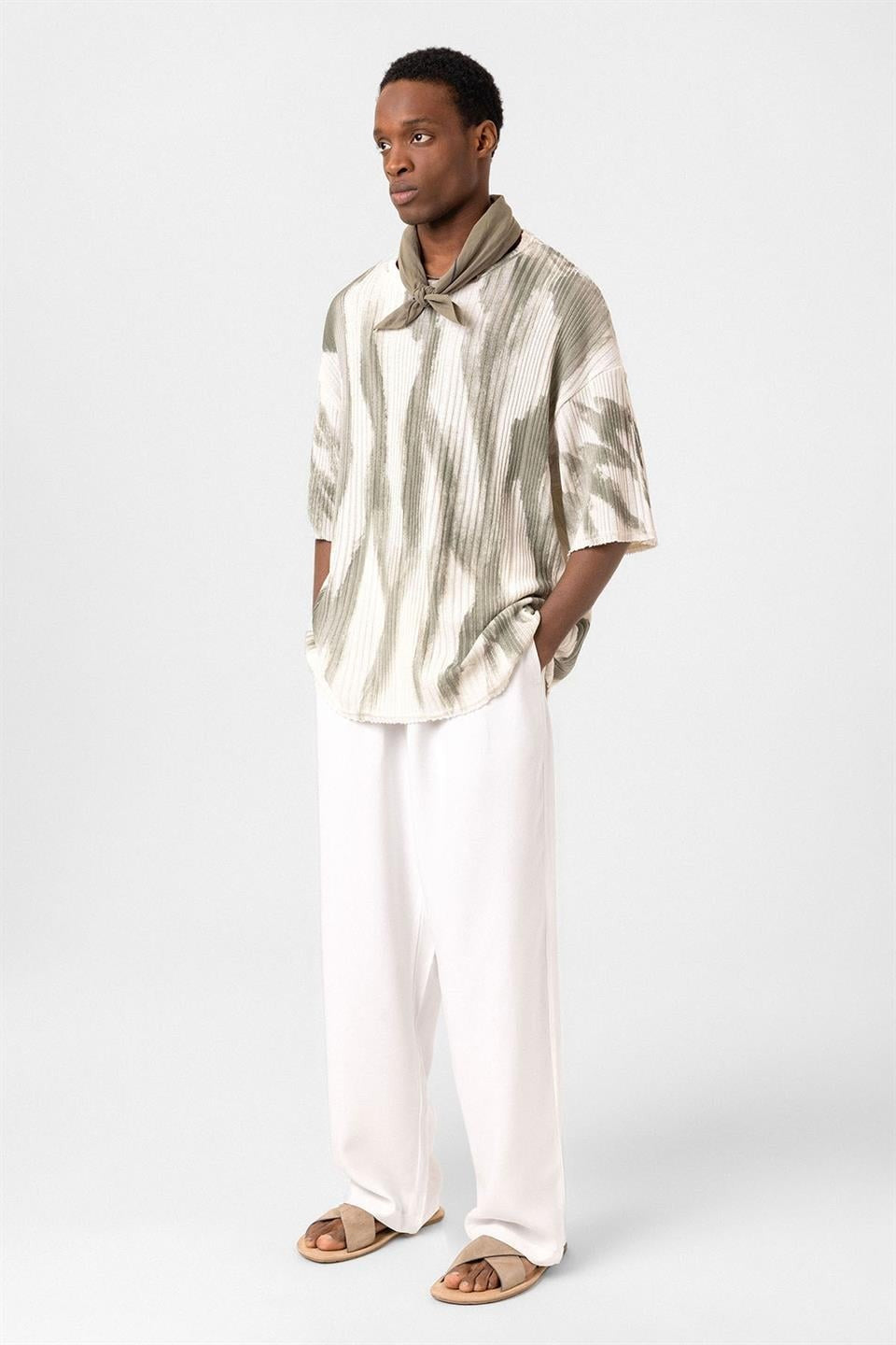 Oversized Knit T-Shirt (Machine Washable)