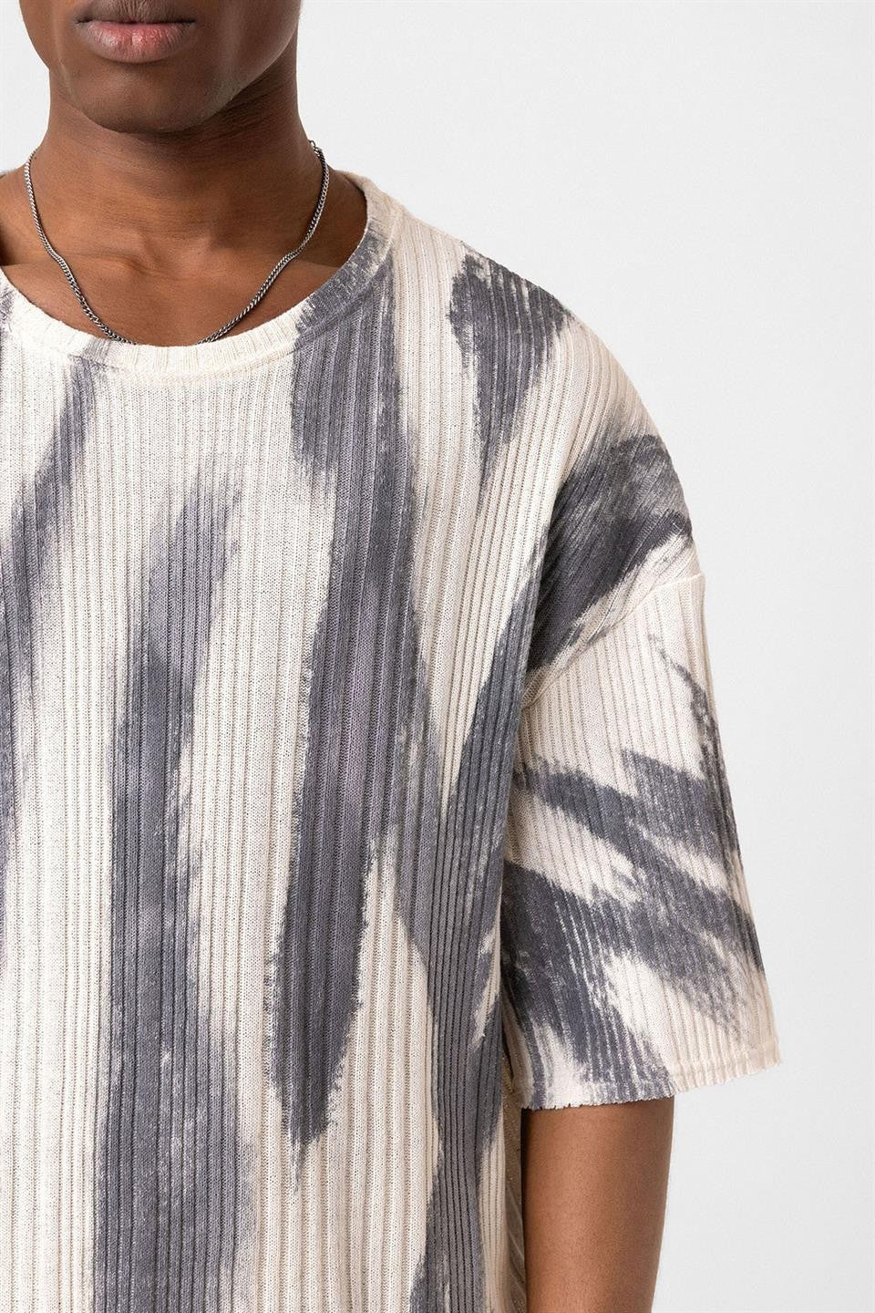 Oversized Knit T-Shirt (Machine Washable)