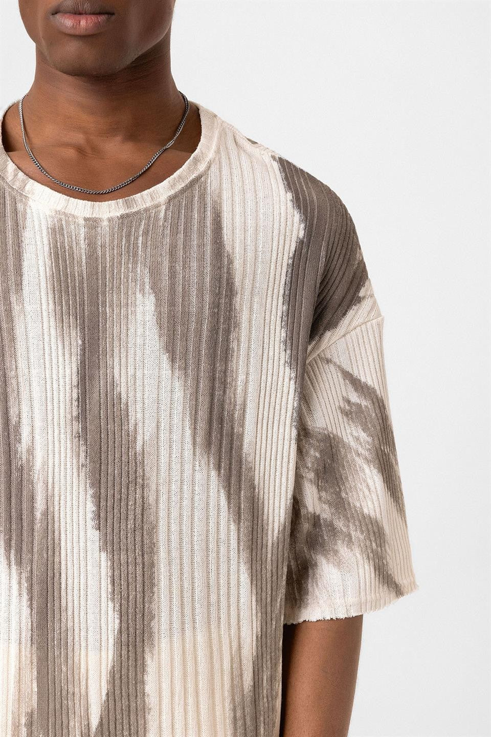 Oversized Knit T-Shirt (Machine Washable)