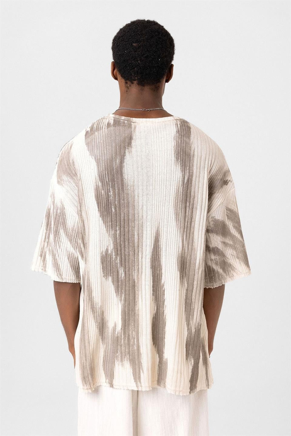 Oversized Knit T-Shirt (Machine Washable)