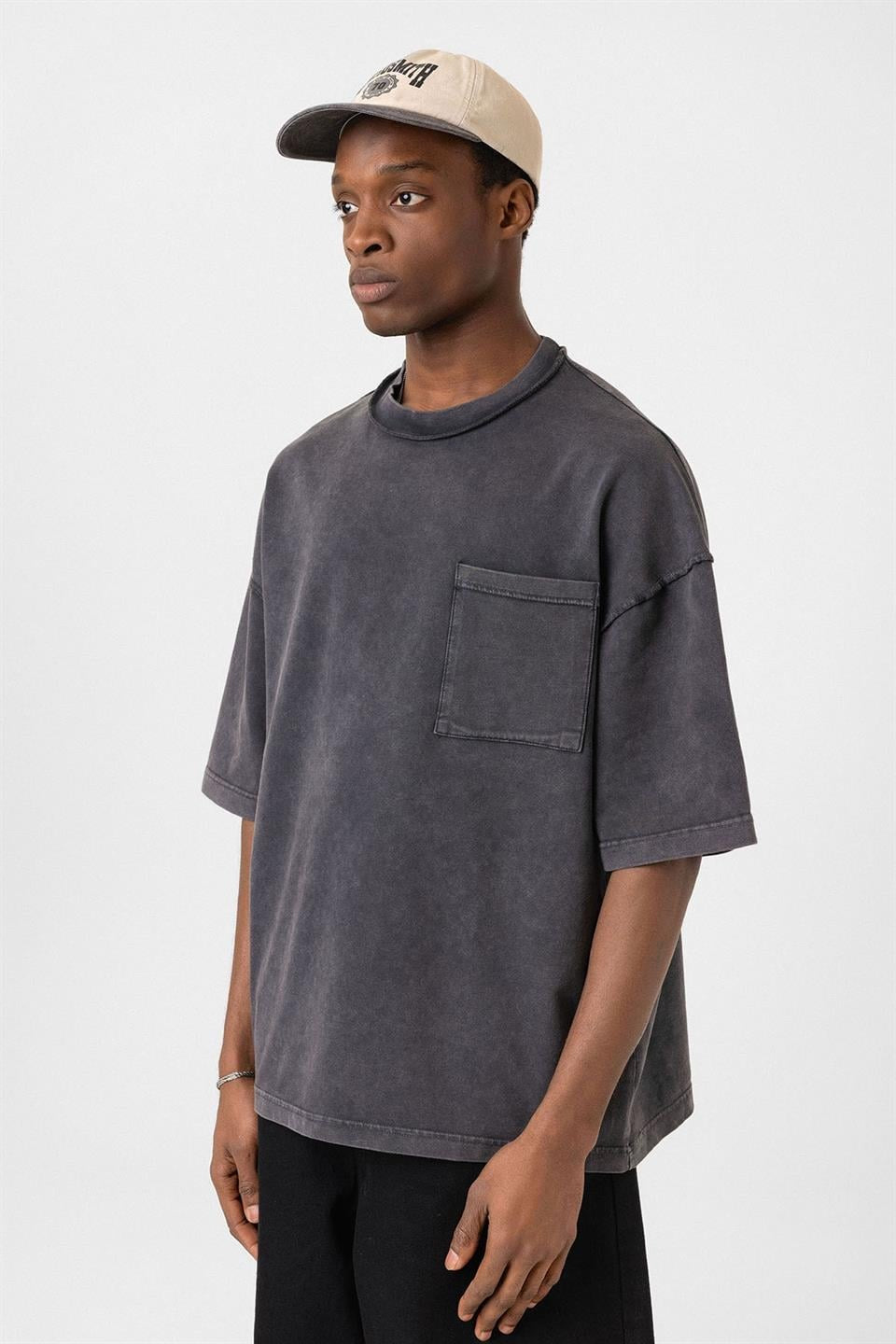 Oversized T-Shirt with Pockets (Machine Washable)