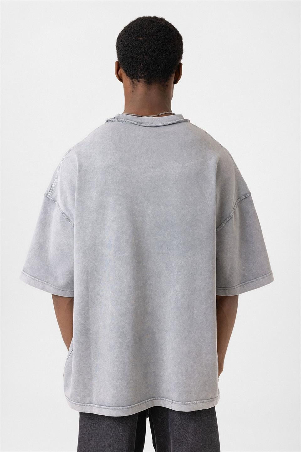 Oversized T-Shirt with Pockets (Machine Washable)