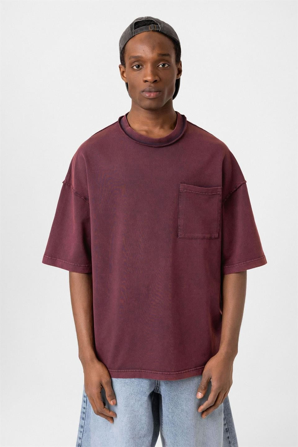Oversized T-Shirt with Pockets (Machine Washable)