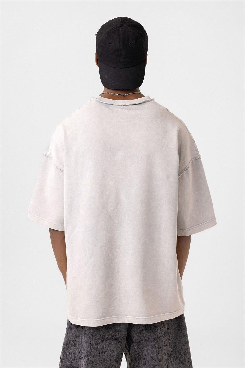 Oversized T-Shirt with Pockets (Machine Washable)