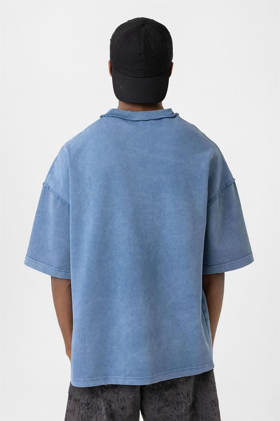 Oversized T-Shirt with Pockets (Machine Washable)