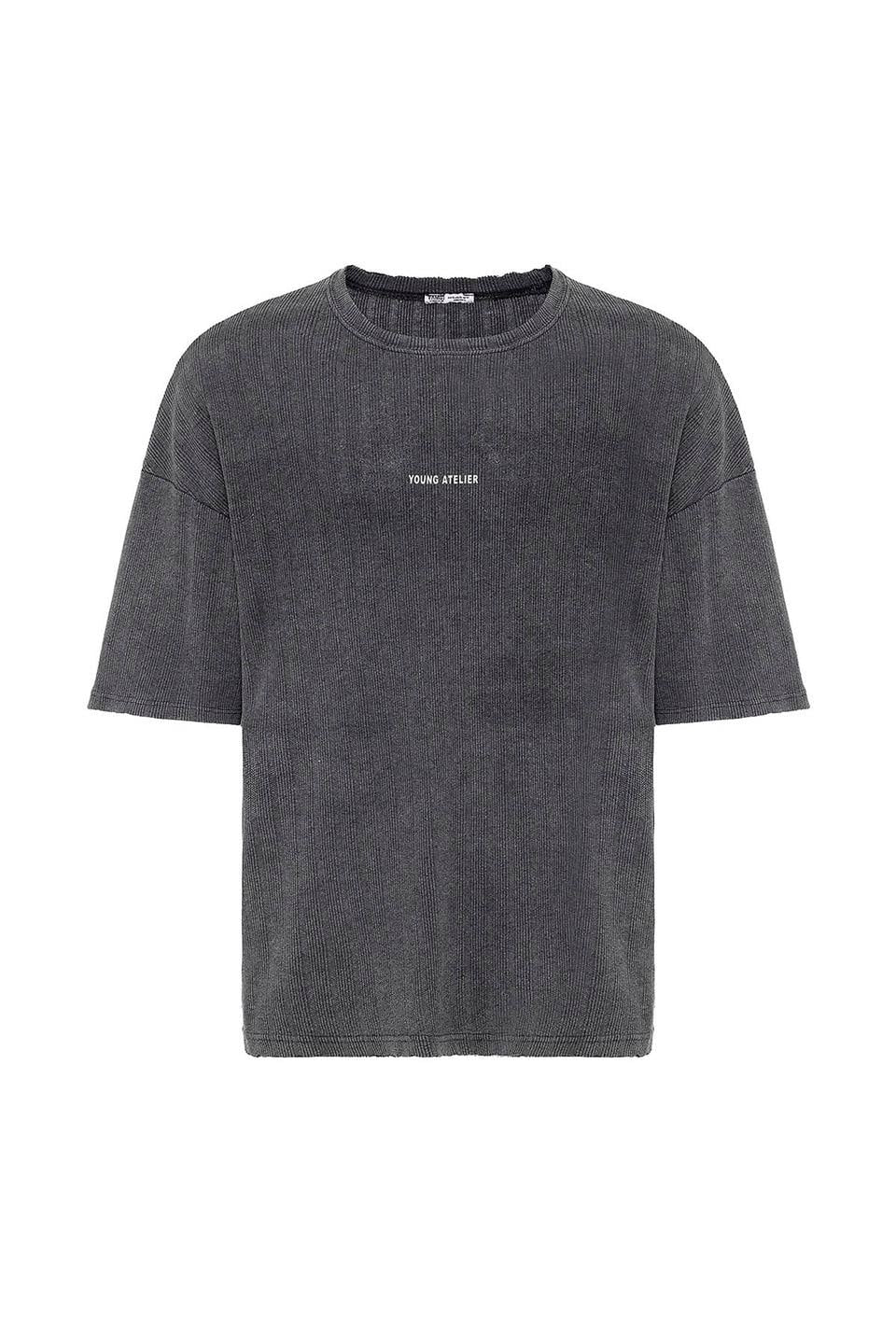 Oversized Knit T-Shirt (Machine Washable)