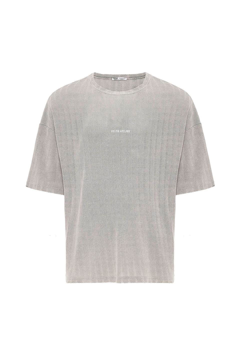 Oversized Knit T-Shirt (Machine Washable)