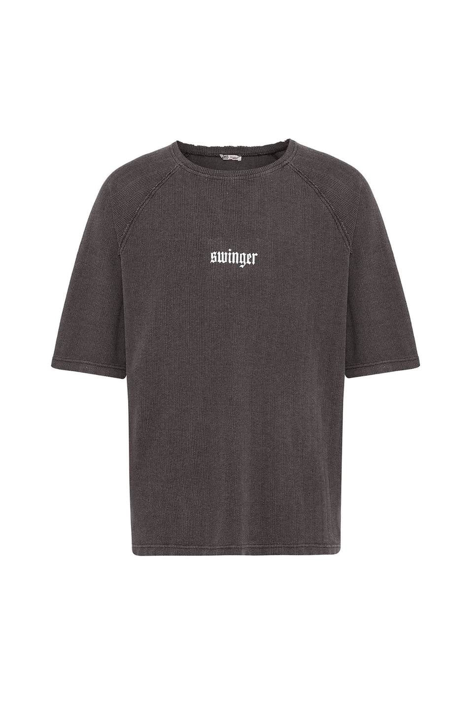 Oversized Printed Knit T-Shirt (Machine Washable)