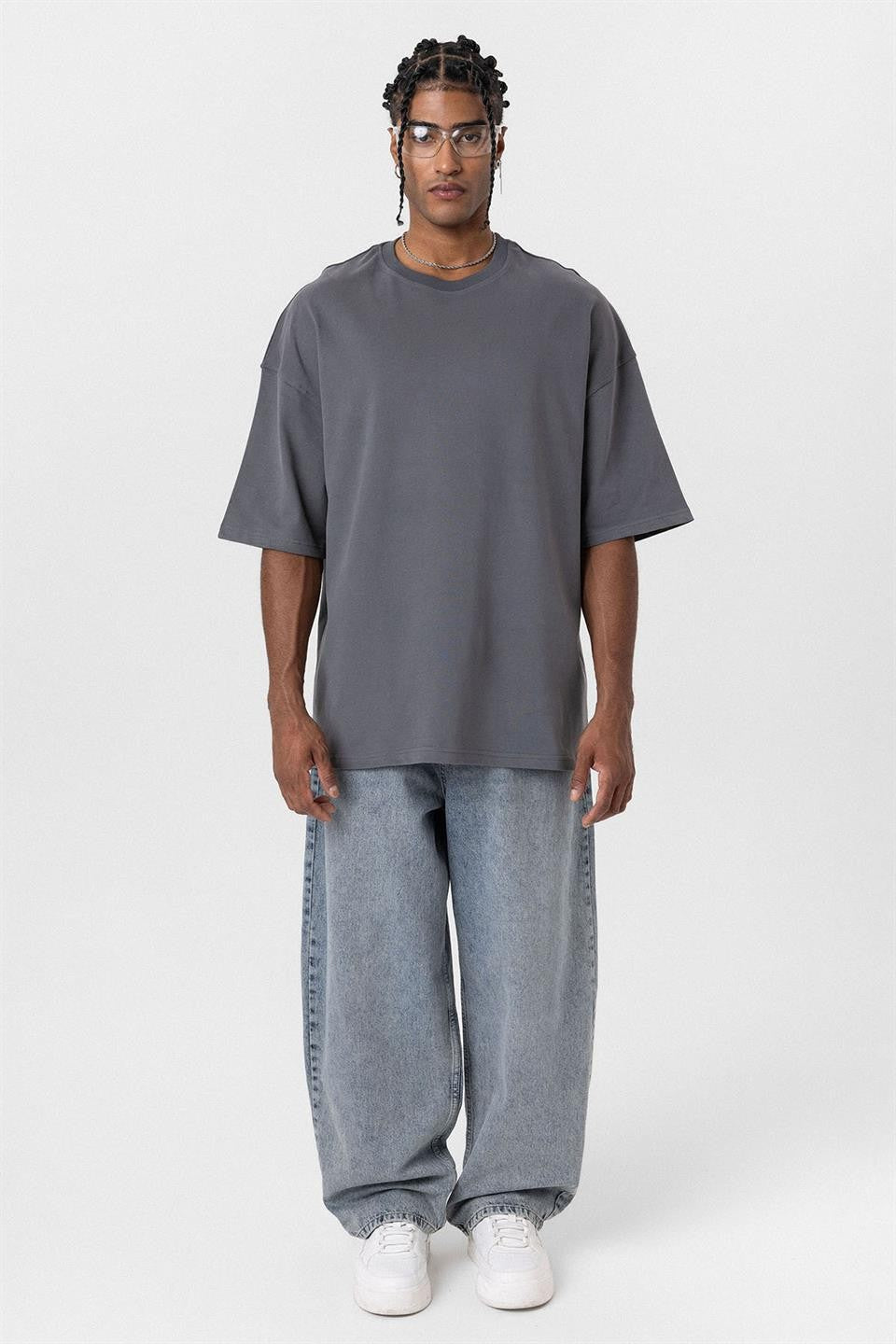 Basic Oversized Crew-Neck T-Shirt