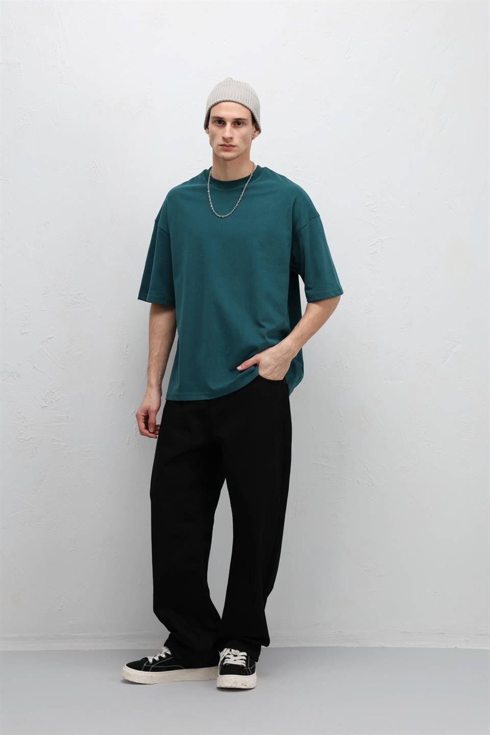 Basic Oversized Crew-Neck T-Shirt