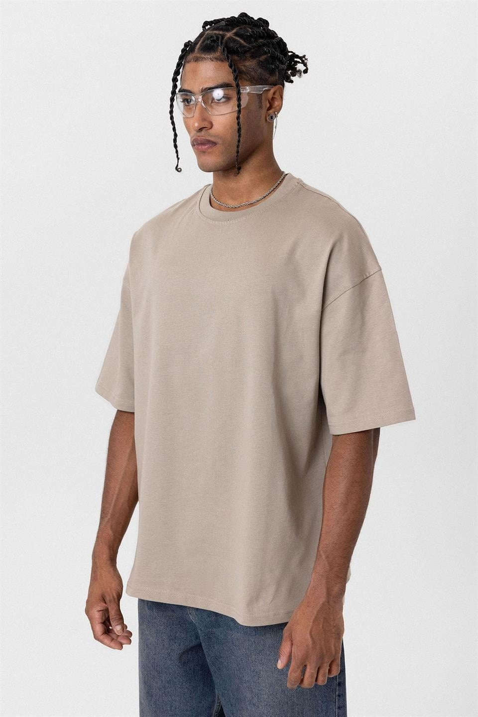 Basic Oversized Crew-Neck T-Shirt