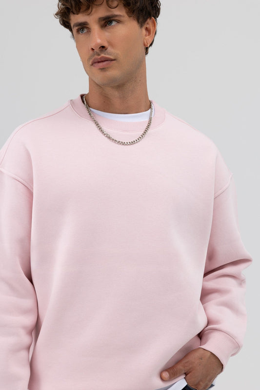 Basic Crew Neck Oversized Sweatshirt