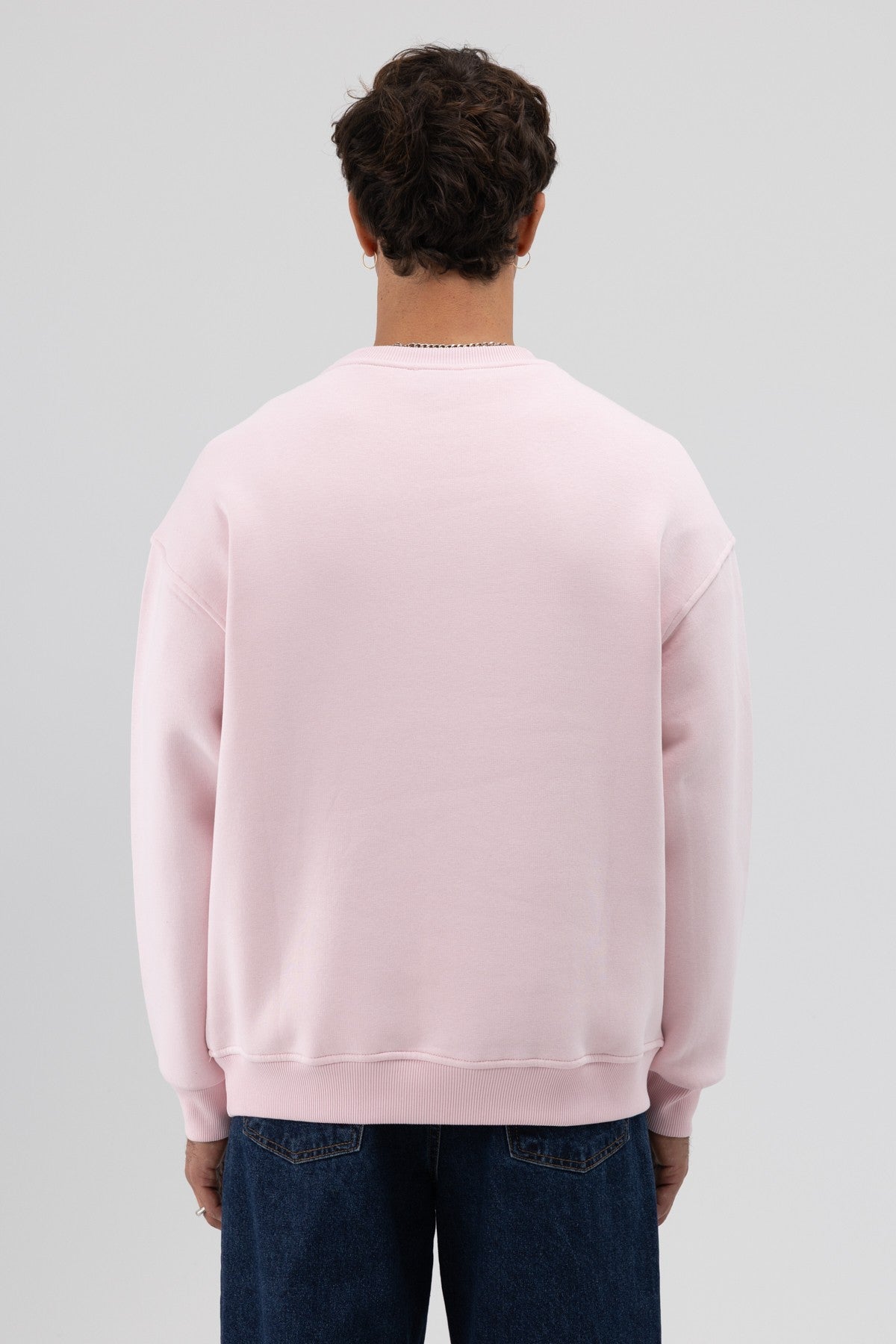 Basic Crew Neck Oversized Sweatshirt