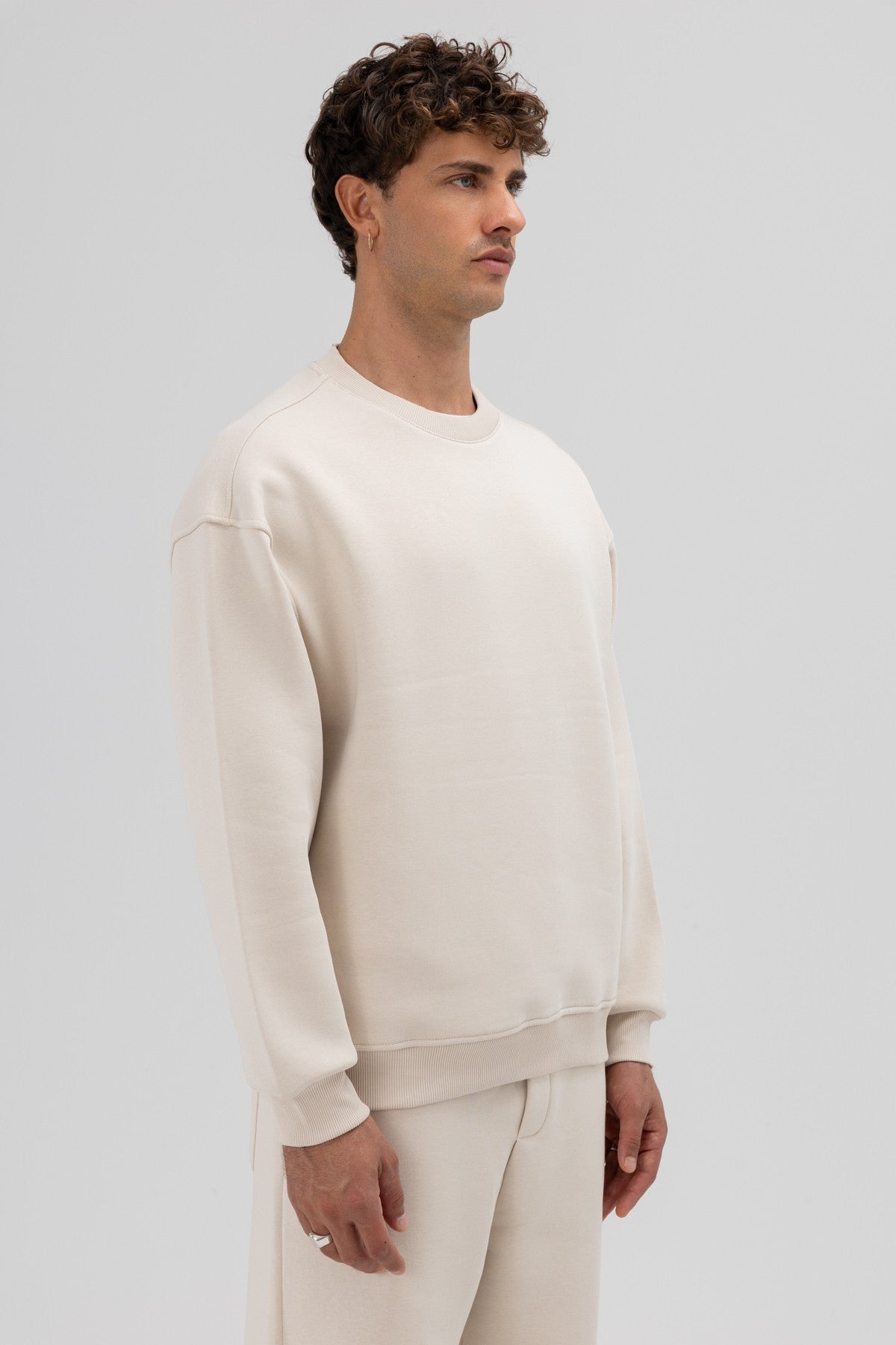 Basic Crew Neck Oversized Sweatshirt