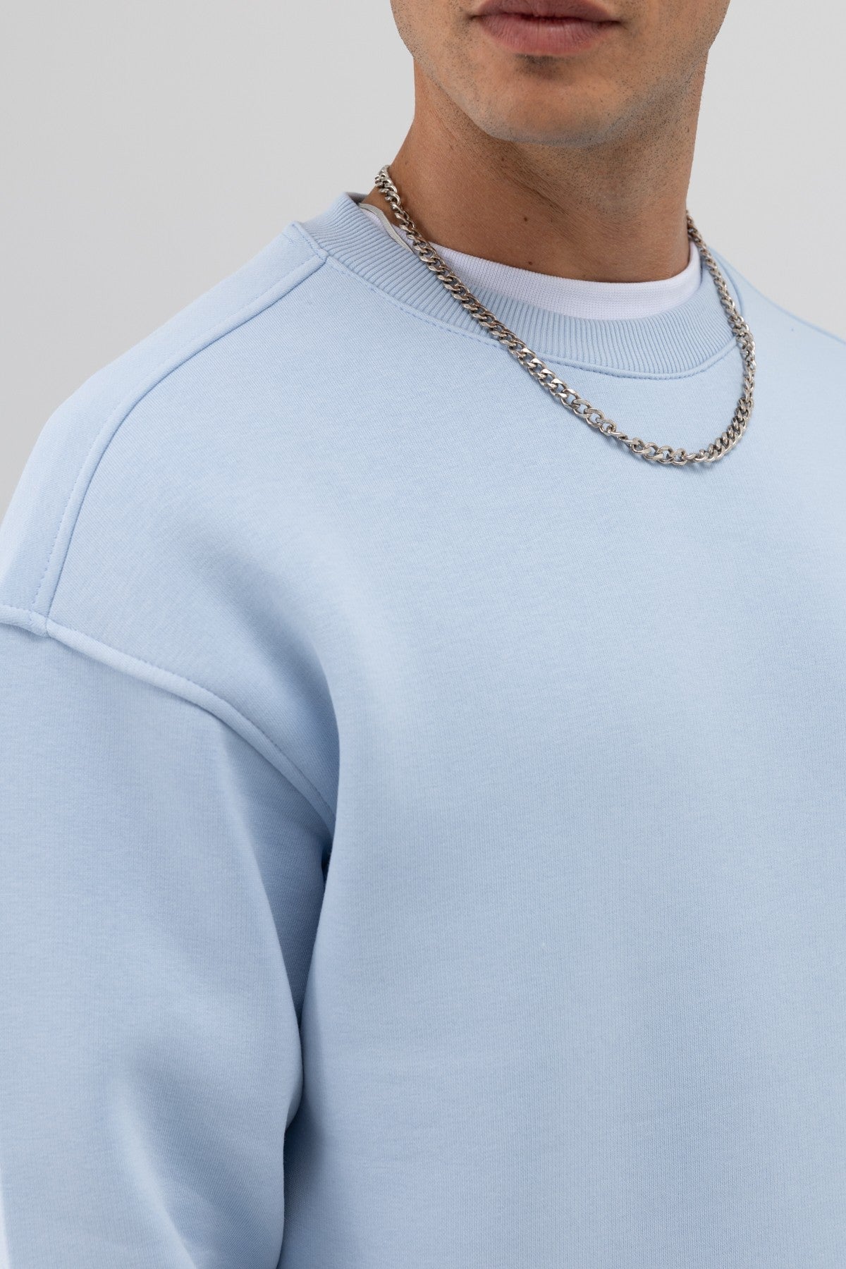 Basic Crew Neck Oversized Sweatshirt