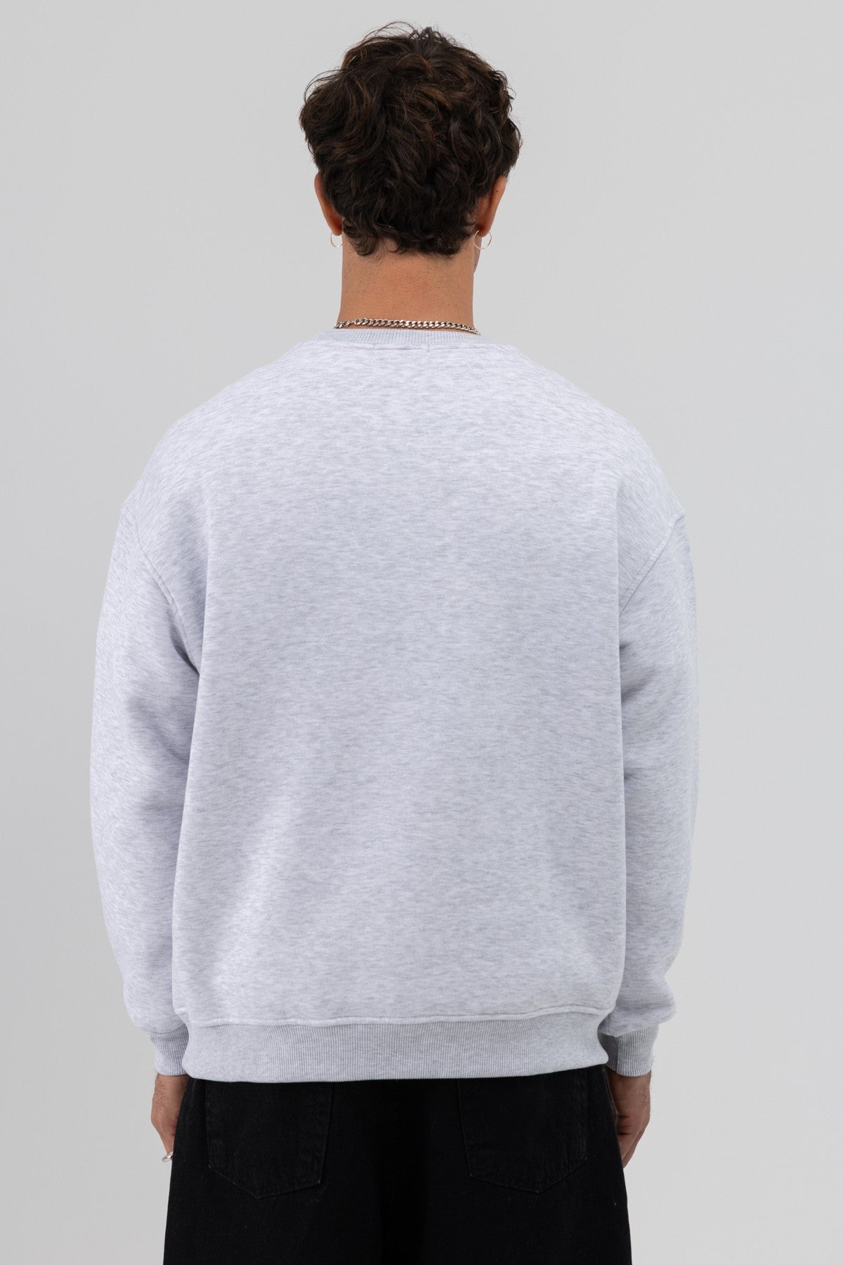Basic Crew Neck Oversized Sweatshirt