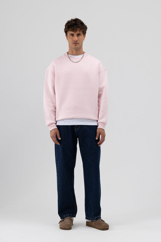Basic Crew Neck Oversized Sweatshirt