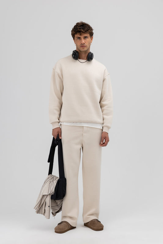 Basic Crew Neck Oversized Sweatshirt