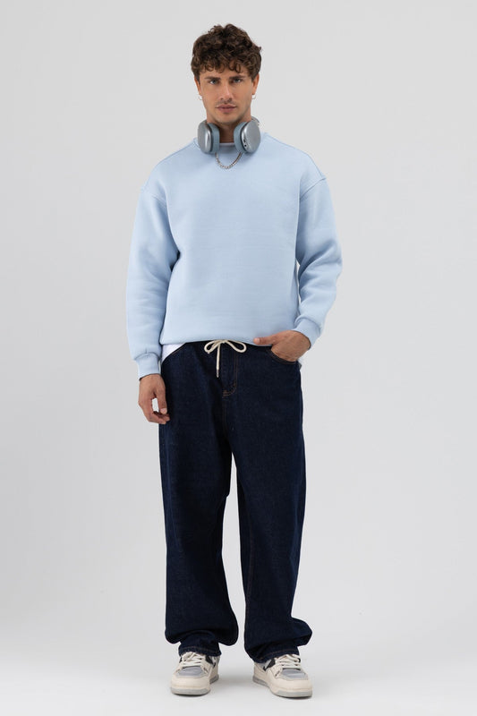 Basic Crew Neck Oversized Sweatshirt