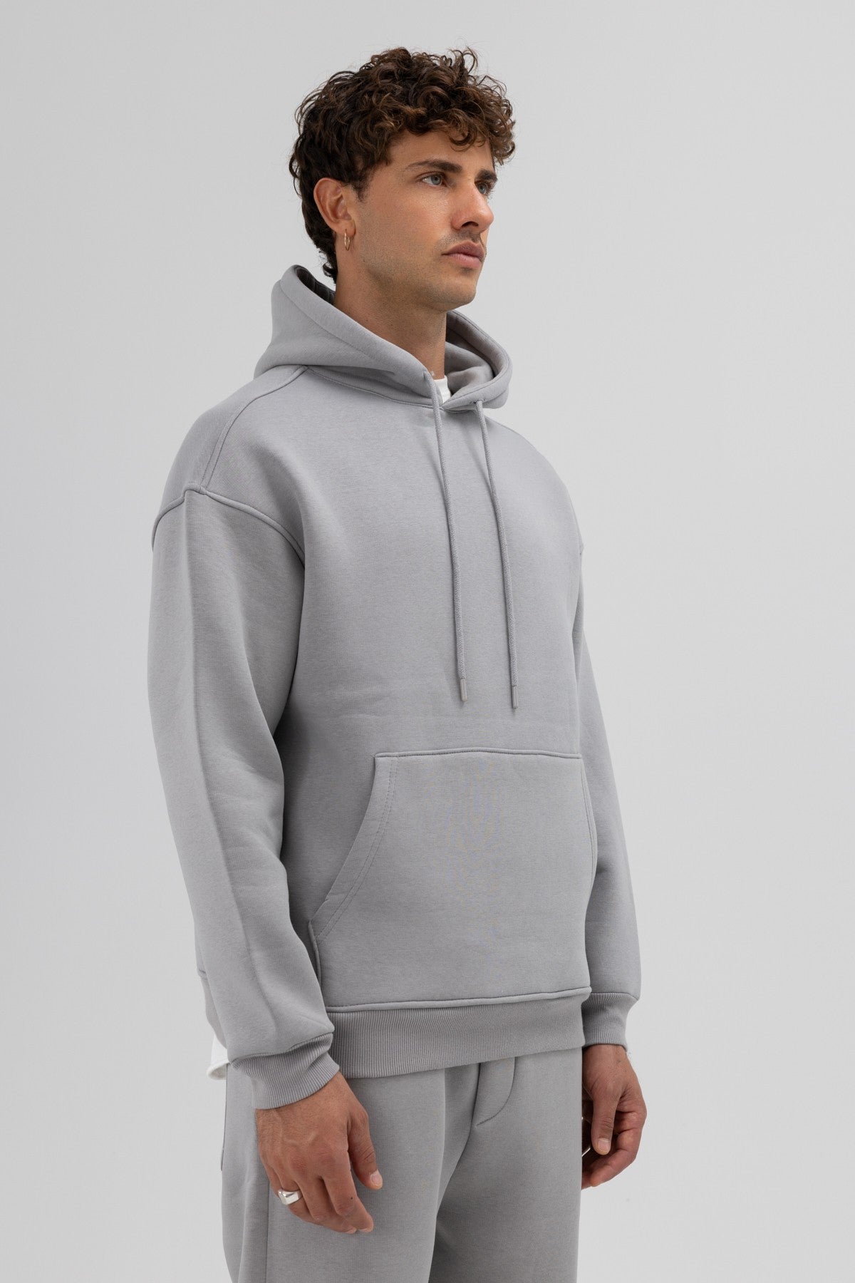 Basic Oversized Hooded Sweatshirt