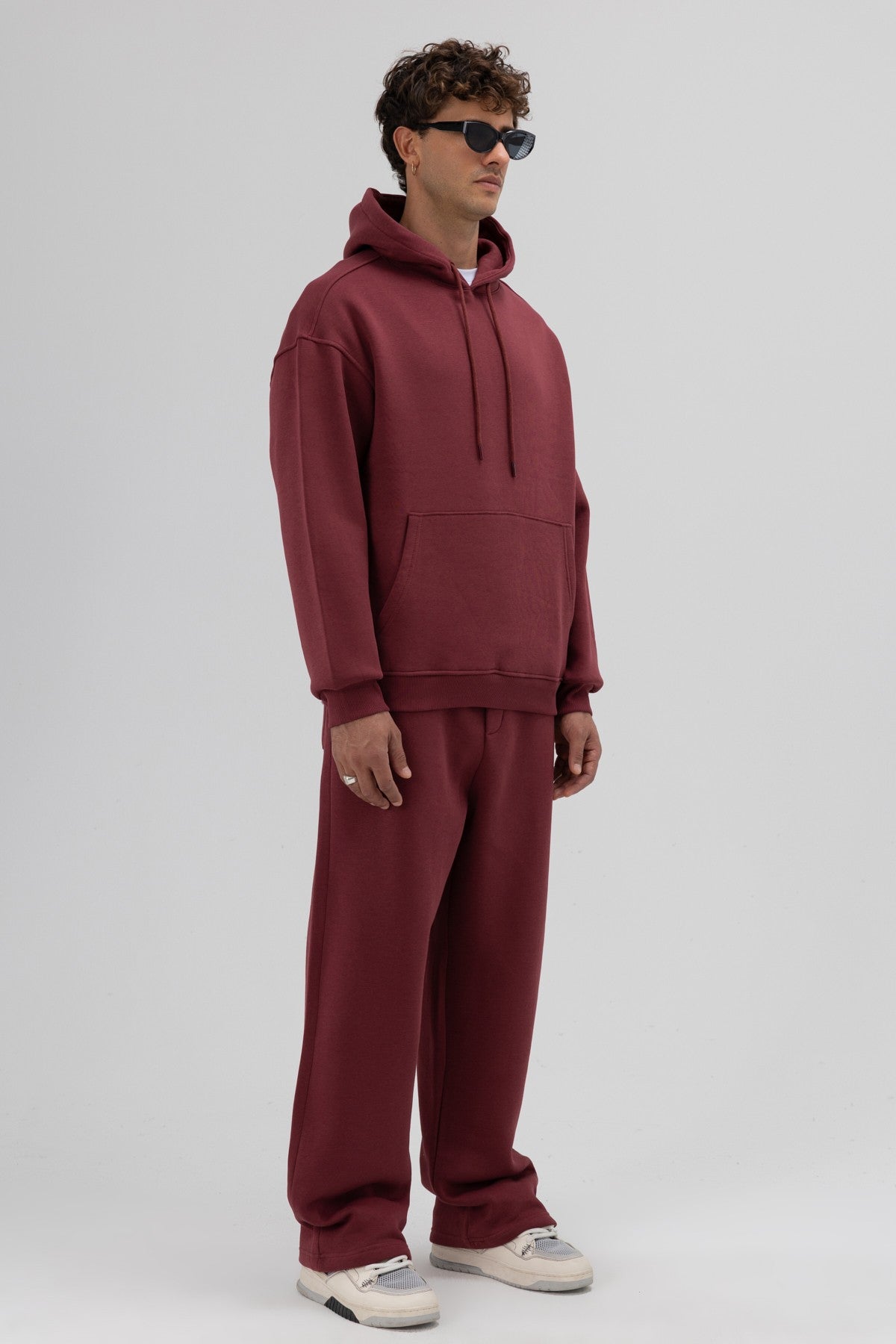 Basic Oversized Hooded Sweatshirt
