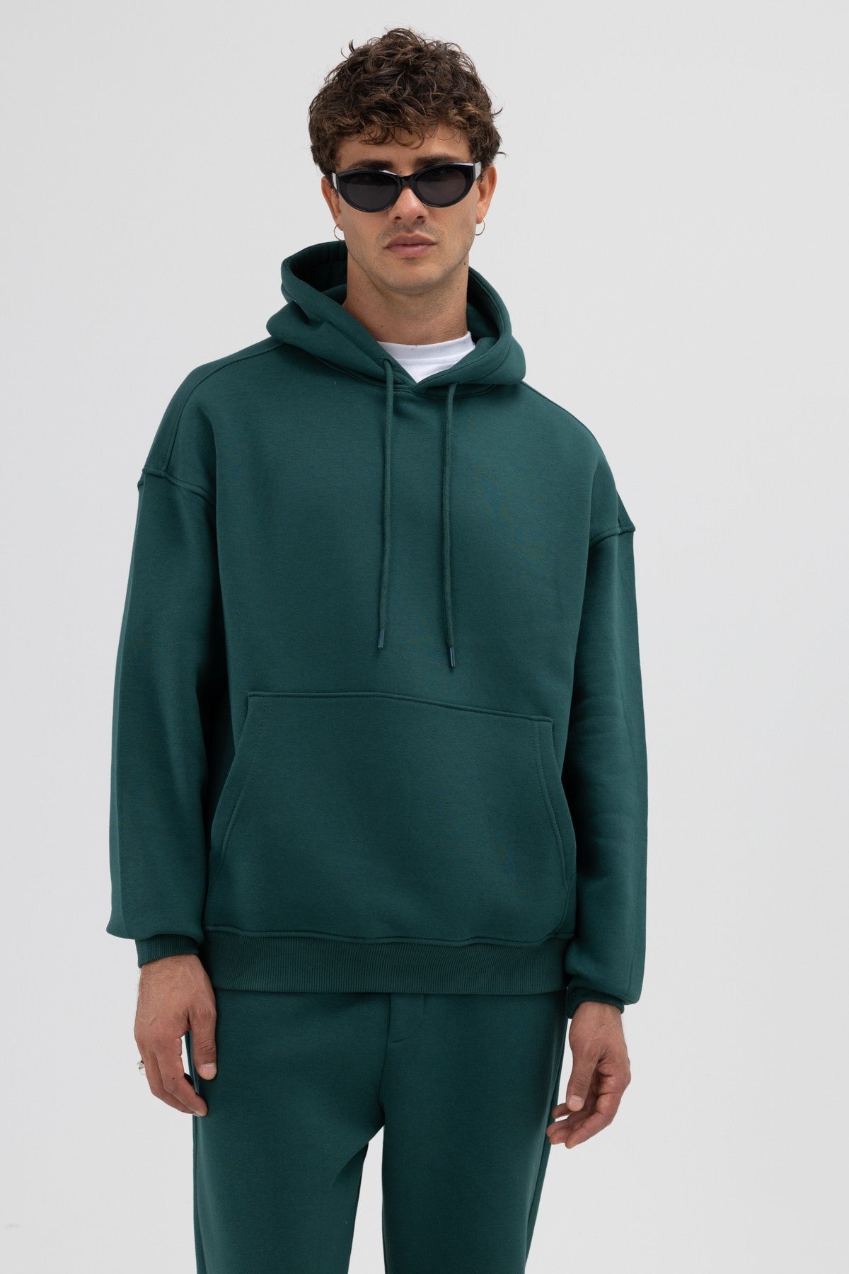 Basic Oversized Hooded Sweatshirt