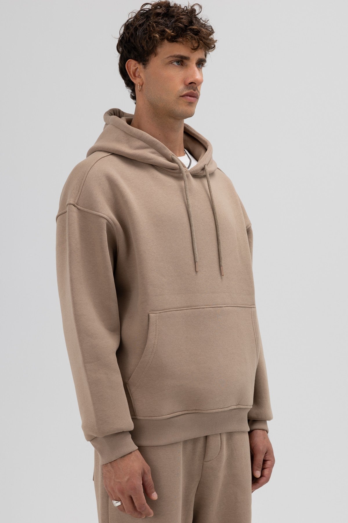 Basic Oversized Hooded Sweatshirt