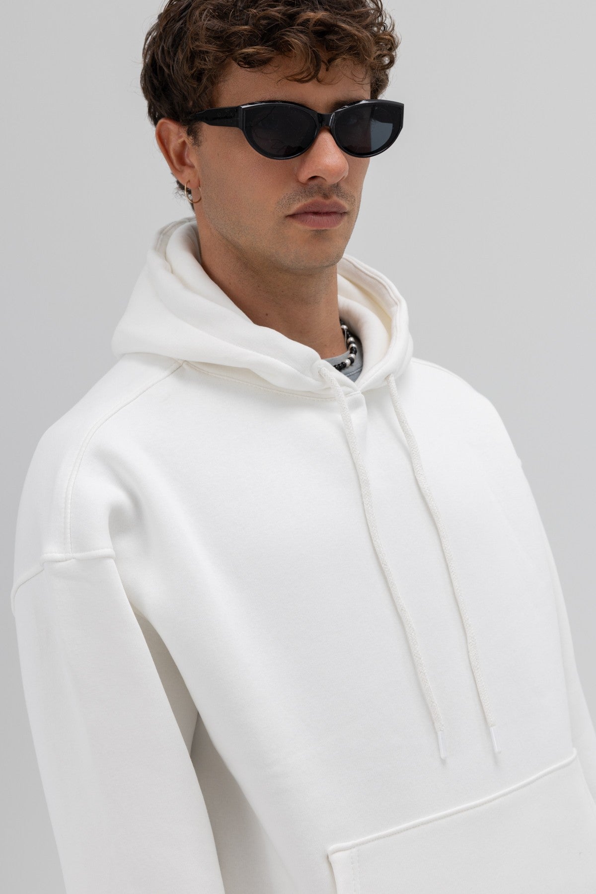 Basic Oversized Hooded Sweatshirt