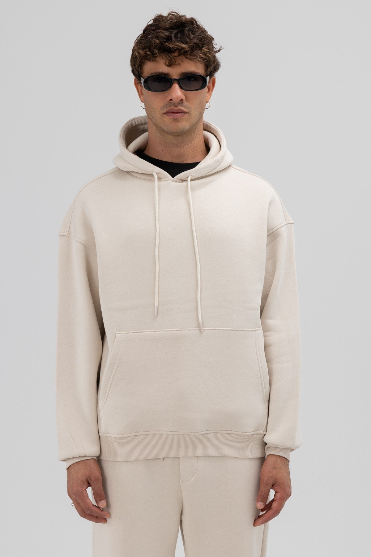 Basic Oversized Hooded Sweatshirt
