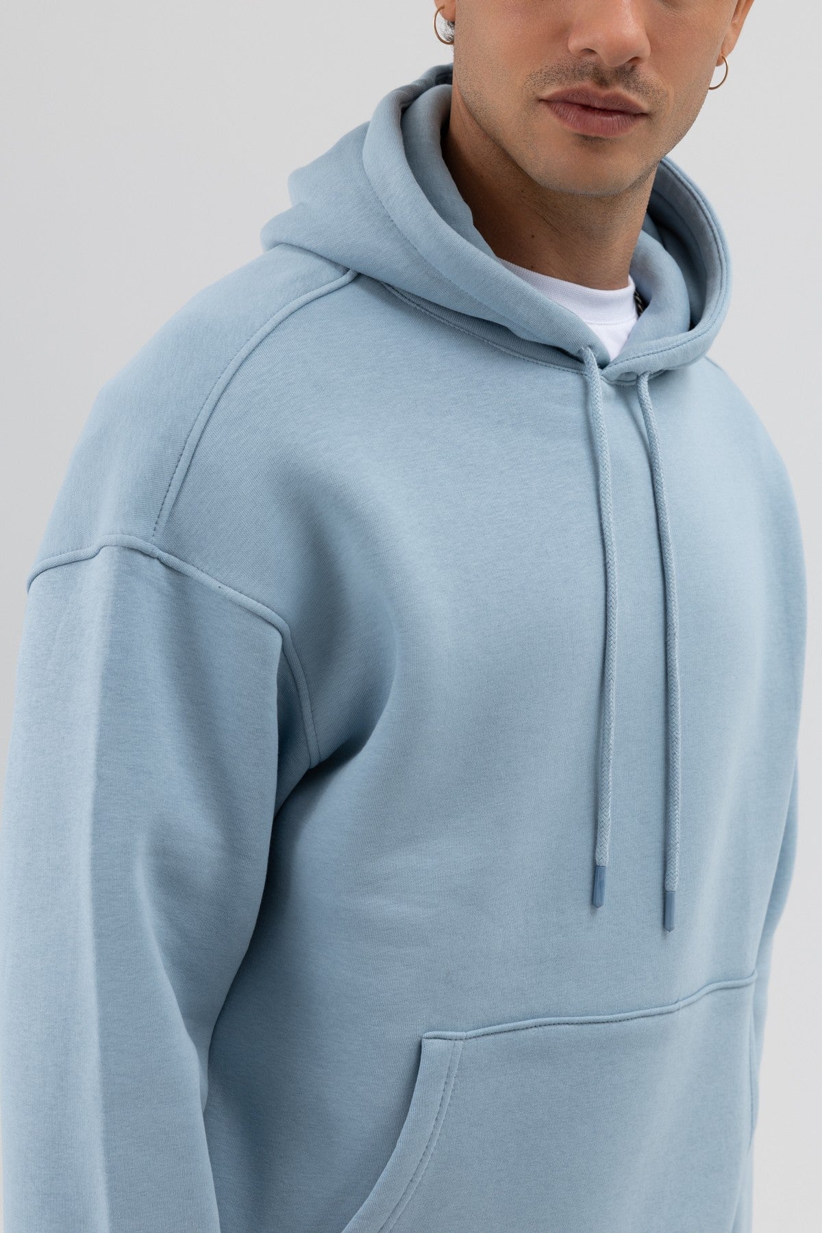 Basic Oversized Hooded Sweatshirt