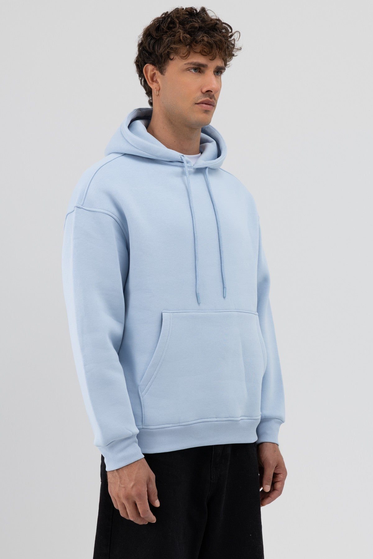 Basic Oversized Hooded Sweatshirt