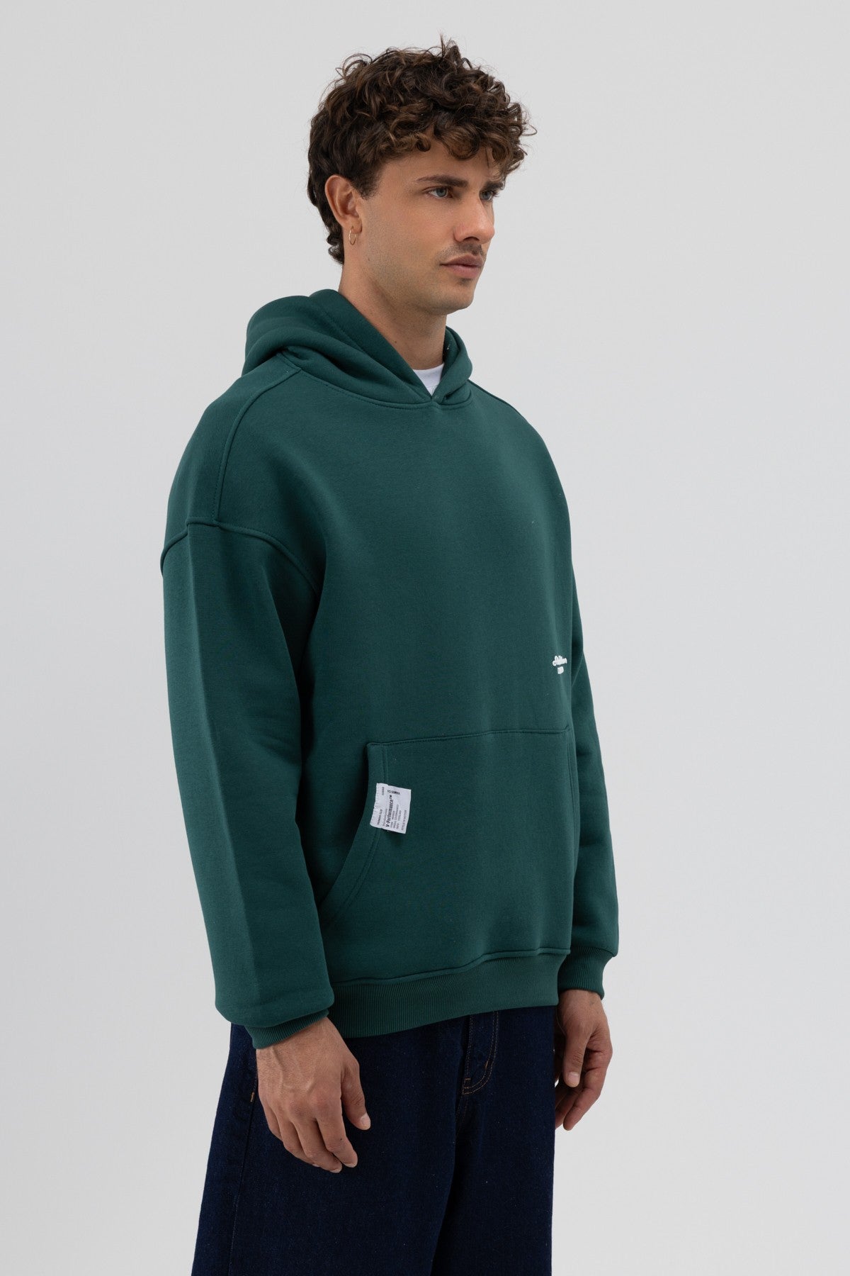 Oversized Hooded Printed Sweatshirt
