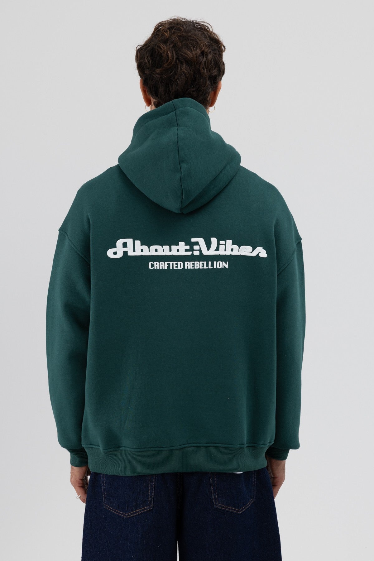 Oversized Hooded Printed Sweatshirt