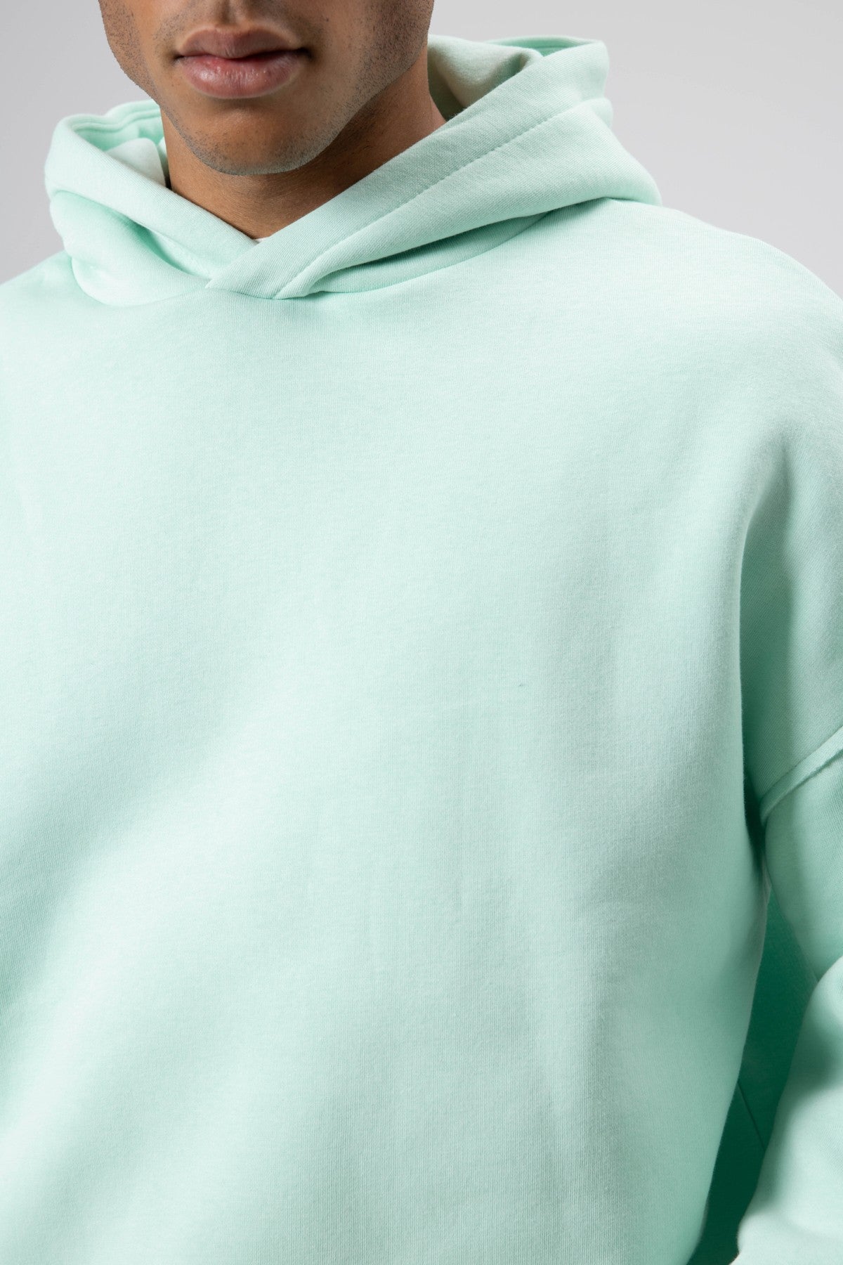 Basic Oversized Seamless Hooded Sweatshirt
